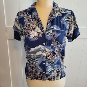 Vintage repro Hawaiian shirt size S